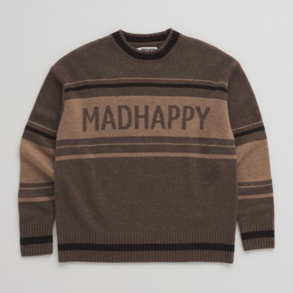 Hockey Stripe Cashmere Crewneck - Brand New with Tags